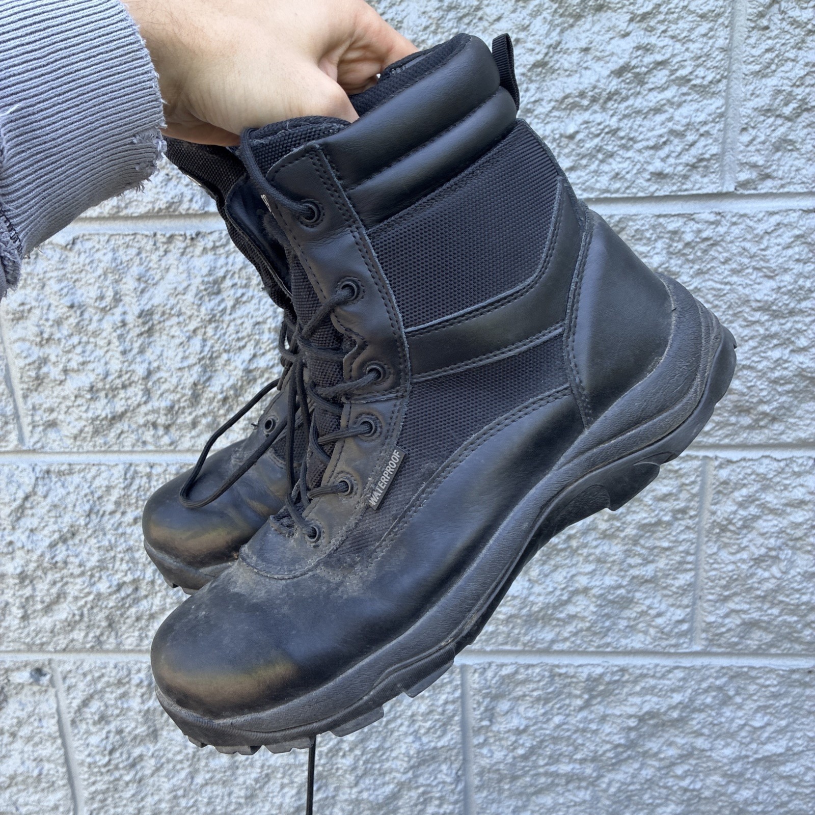 Men's Boots Infiltrator Readhead Waterproof Size 11 W Black Leather Tactical